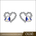 2016 Jewelry Designs OUXI Wholesale Diamond Heart Earrings